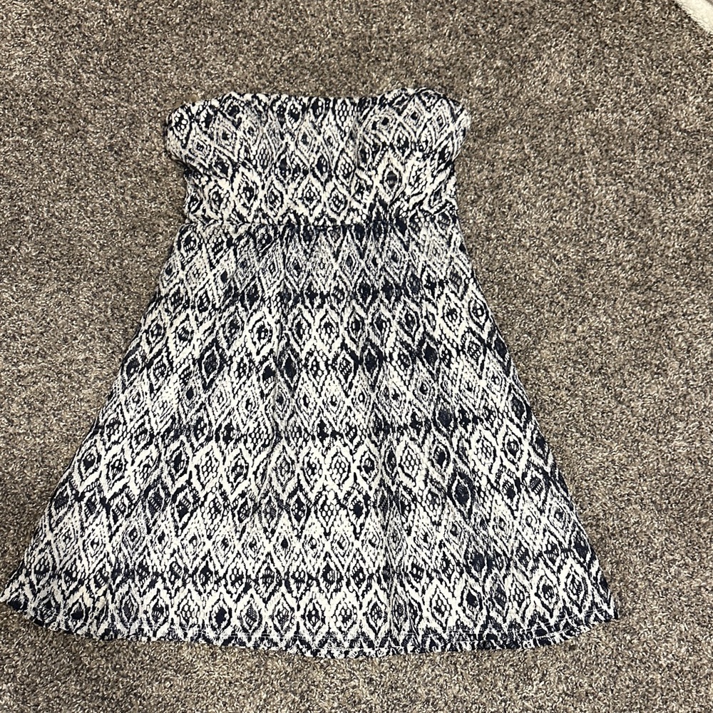 My Michelle Monochrome Strapless Dress